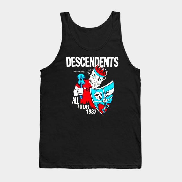 Descendents Vintage 1987 Tour Tank Top by Don Kodon